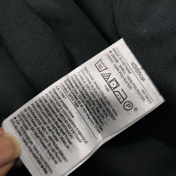 Banana Republic Wedding Guest Heart Twee Y2K Valentine Mini Wrap Dress Black 2 - Picture 8 of 12